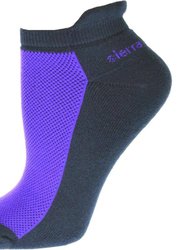 Heel Guard Mesh Top Cotton Anklet High Socks with Non Skid Gripper