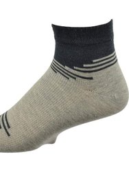 Low Cut Mesh Top Performance Bamboo Socks 3 Pair Pack - Gray, Gray, Gray