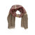 Men's and Women's Unisex Lightweight Scarf, Oversized Cotton Linen Scarves - Claret Red