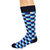 Men's Dress Casual 2 Pair Pack Combed Cotton Crew  Geometric Pattern Socks