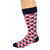 Men's Dress Casual 2 Pair Pack Combed Cotton Crew  Geometric Pattern Socks