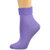 Sierra Socks Women Triple Cuff Crew Cotton Colorful Socks 6 Pair Pack - Asst2: Green, Pink, Orange, Purple, Violet, Rose