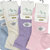 Women's Bamboo Low Cut Quarter 4-Pair Pack Lettuce Edge Ruffle Socks