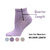 Women's Bamboo Low Cut Quarter 4-Pair Pack Lettuce Edge Ruffle Socks