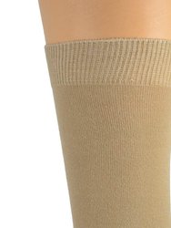 Women's Solid Color Bamboo Crew Socks - 3 Pairs