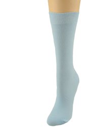 Women's Solid Color Bamboo Crew Socks - 3 Pairs