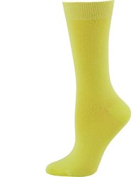 Women's Solid Color Bamboo Crew Socks - 3 Pairs