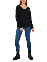 Women's V-Neck Long Sleeve T-Shirts