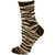 Zebra Pattern Hi Anklet Casual Cotton Women's 2 Pair Pack Socks