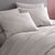 Luxe Weave Linen Duvet Cover - Snow