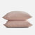 Luxe Weave Linen Pillowcase Set - Blush