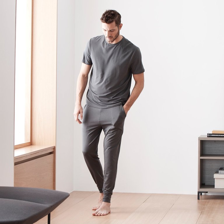 Men's Eucalyptus Joggers - Pebble