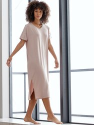 SoftStretch T-Shirt Dress - Rose