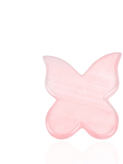 SILKTÁGE Rose Quartz Butterfly Gua Sha Massage Tool product