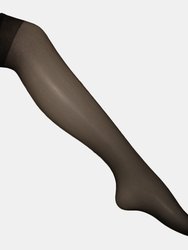 Silky Womens/Ladies Glossy Knee Highs (2 Pairs) (Black)