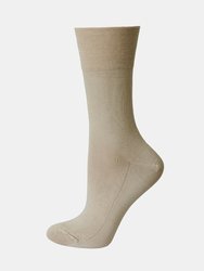 Silky Womens/Ladies Health Diabetic Sock (1 Pair) (Beige) - Beige