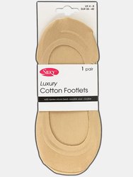 Silky Womens/Ladies Luxury Footsies (1 Pair) (Natural)