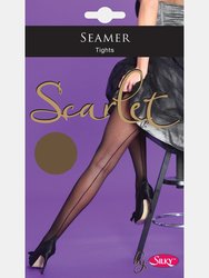 Silky Womens/Ladies Scarlet Backseam Tights (1 Pair) (Nude) - Nude