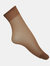 Silky Womens/Ladies Smooth Knit Ankle High (3 Pairs) (Natural Tan)