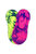 Silky Womens/Ladies Tie Dye Trainer Liners (2 Pairs) (Cerise/Lime) - Cerise/Lime