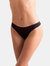 Womens/Ladies Invisible Low Rise Dance Thong - Black - Black