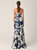 Cedrina Indigo Tonal Floral Dress