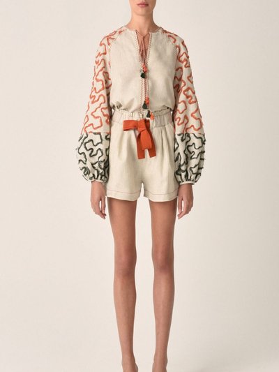 SILVIA TCHERASSI Coral Olive Giorgio Shorts product