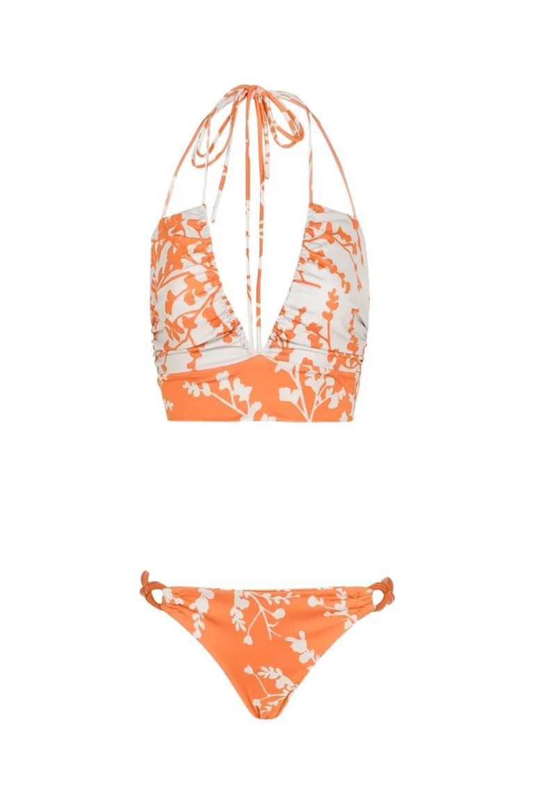 Hedda Bikini Top - Orange Blossom Branch
