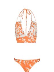 Indina Bikini Bottom - Orange Blossom Branch