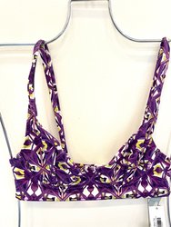 Trancoso Bikini Top - Purple Kaleidoscope