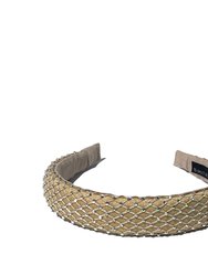 Beige Fishnet Headband