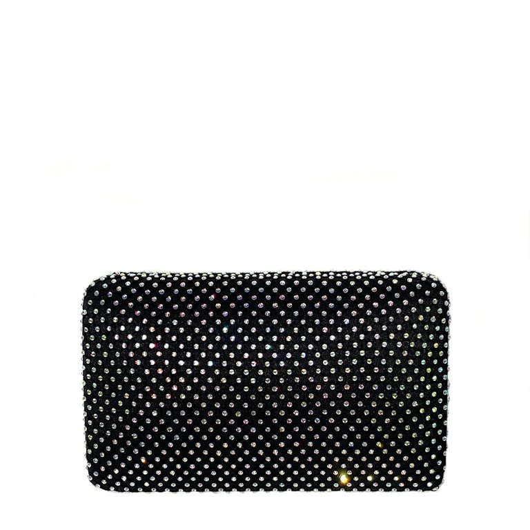 Black Fishnet Clutch - Black