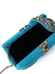 Blue Kaa Clutch