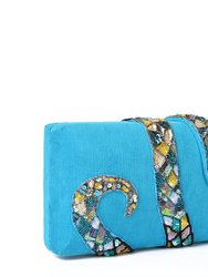 Blue Kaa Clutch