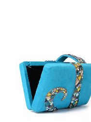 Blue Kaa Clutch