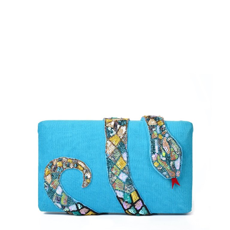 Blue Kaa Clutch - Blue