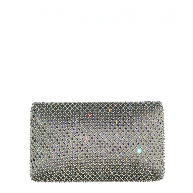 Fishnet Clutch - Champagne