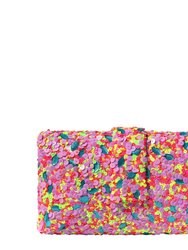 Funfetti Kitsch Clutch - Purple/Pink/Neon Yellow