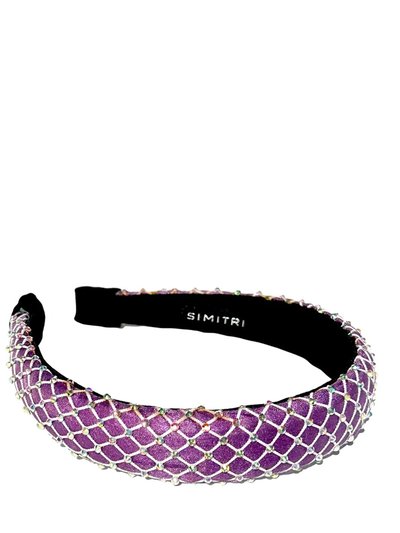 Simitri Lavender Fishnet Headband product
