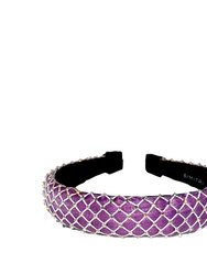 Lavender Fishnet Headband