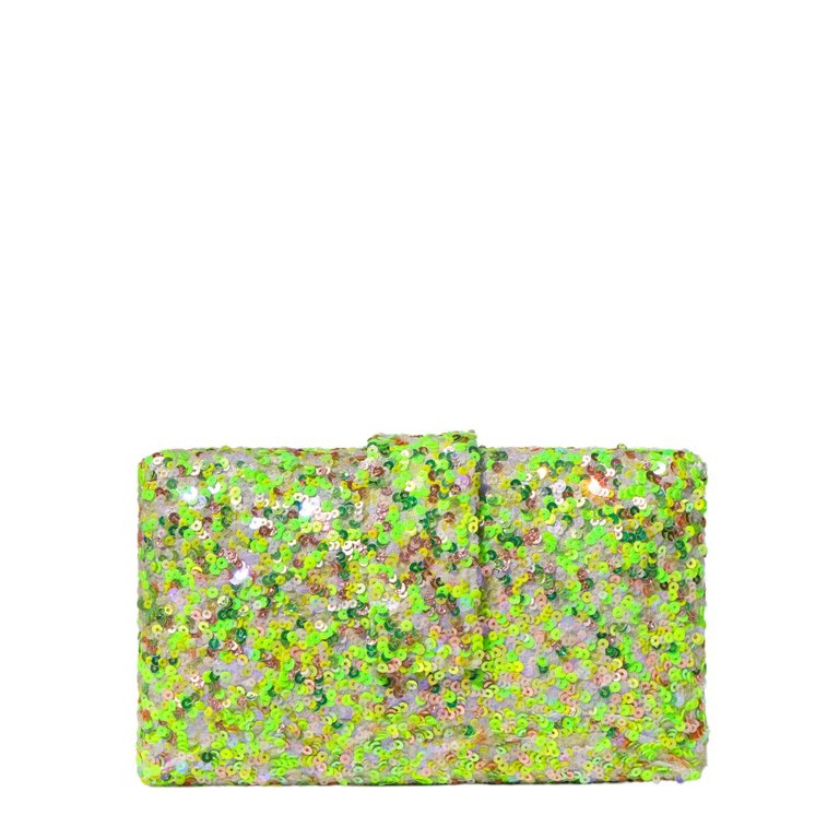 Lime Kitsch Clutch - Lime