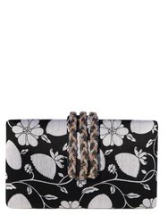 Noir Braided Fringe Clutch - Noir