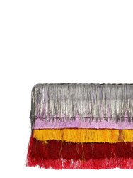 Pina Colada Ombre Clutch - Silve/Pewter/Burgundy/Yellow/Purple