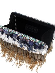 Silver Shimmy Ombre' Clutch