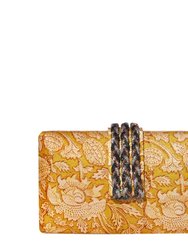 Sunflower Braided Fringe Clutch - Sunflower