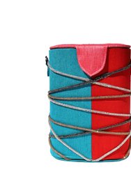 Very Knotty Bucket Bag - Red/Pink/Blue