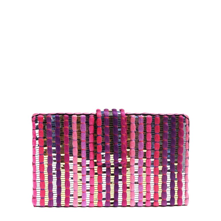 Viva Magenta Dori Clutch - Magenta