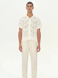 Arthur Short Sleeve Button Down - White