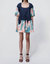 Baylee Puff Sleeve Mini Dress - Midnight Multi