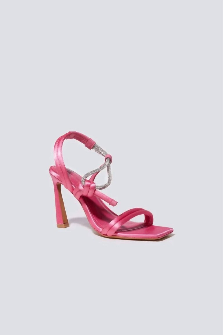 Cassie Crystal Strappy Sandal - Punch